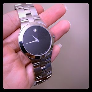 Men’s silver Movado watch
